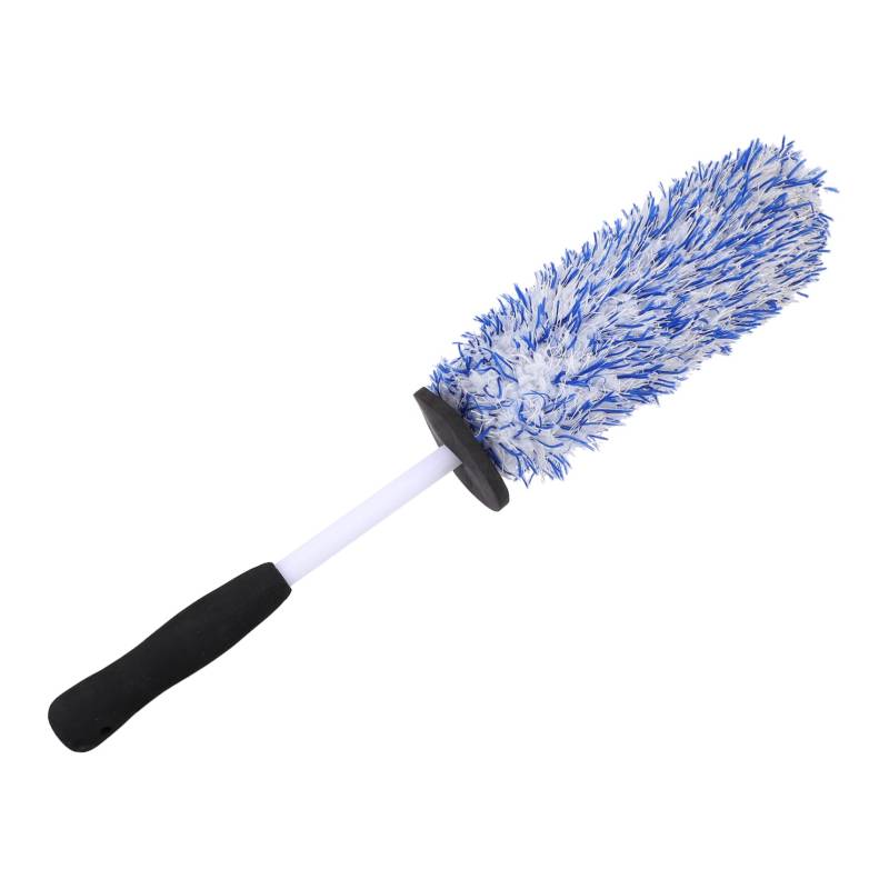 Beatifufu 1Stk Nabenbürste Auto pflegeprodukte autopflege Pinsel Wheel Brush Radwaschbürste Autoreifenbürste Bürste mit rutschfestem Griff Bürste mit langem Griff Nachahmung von Woll Fasern von Beatifufu