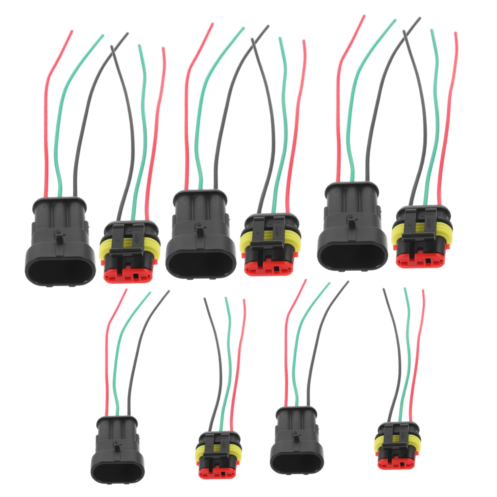 Beatifufu 5 Paar Wasserdichter Steckverbinder Für Fahrzeuge Elektrische Kabelverbinder Mit Schutzbox Für Außenanwendungen Ideal Für KFZ LKW Und Erdkabel Robuste Und Langlebige von Beatifufu