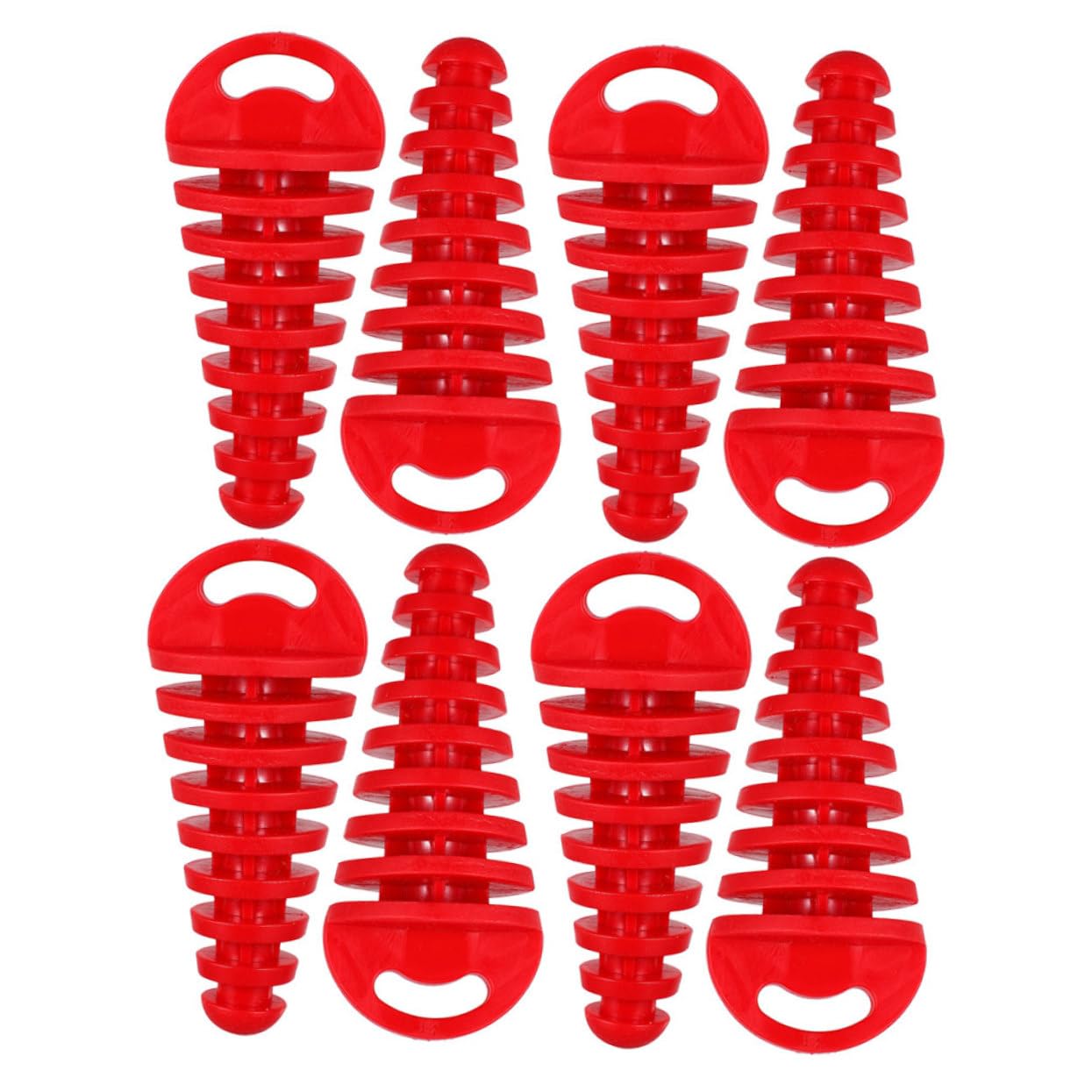 Beatifufu 8st Motorradzubehör - -stecker Auspuffrohr-waschstopper Auslassstopfen Stecker Für Abgasreinigung Abluft-entlüftungsschraube Auspuffspitze Rot Pvc von Beatifufu