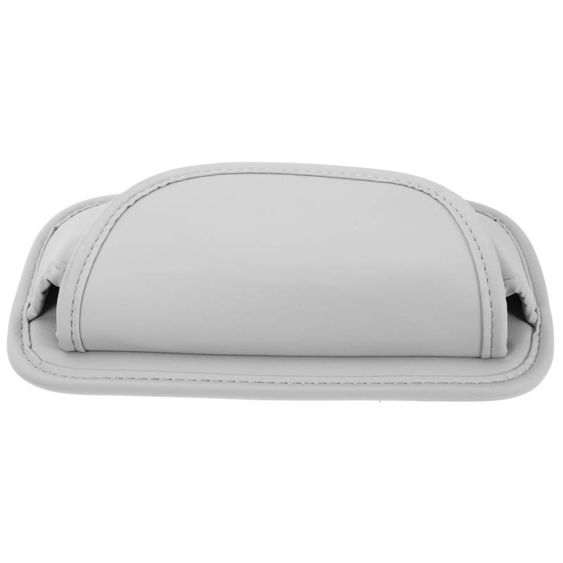 Beatifufu Sonnenbrillenhalter Für Auto, Leder, Sonnenbrillen-Visier-Clip, Universeller Auto-Brillen-Organizer, Schutzbox, Auto-Brillen-aufbewahrungsetui Für Fahrzeug, LKW, SUV, Grau von Beatifufu