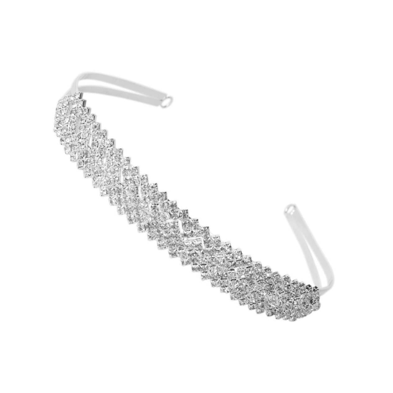 Beaupretty Haarband Aus Kristall Geknotetes Stirnband Für Damen Hochzeit Braut Kopfschmuck Dekorativ Ihr Haarschmuck Für Die Braut Frauen Kopfbedeckung Stirnbänder Braut- Tiara Silver von Beaupretty