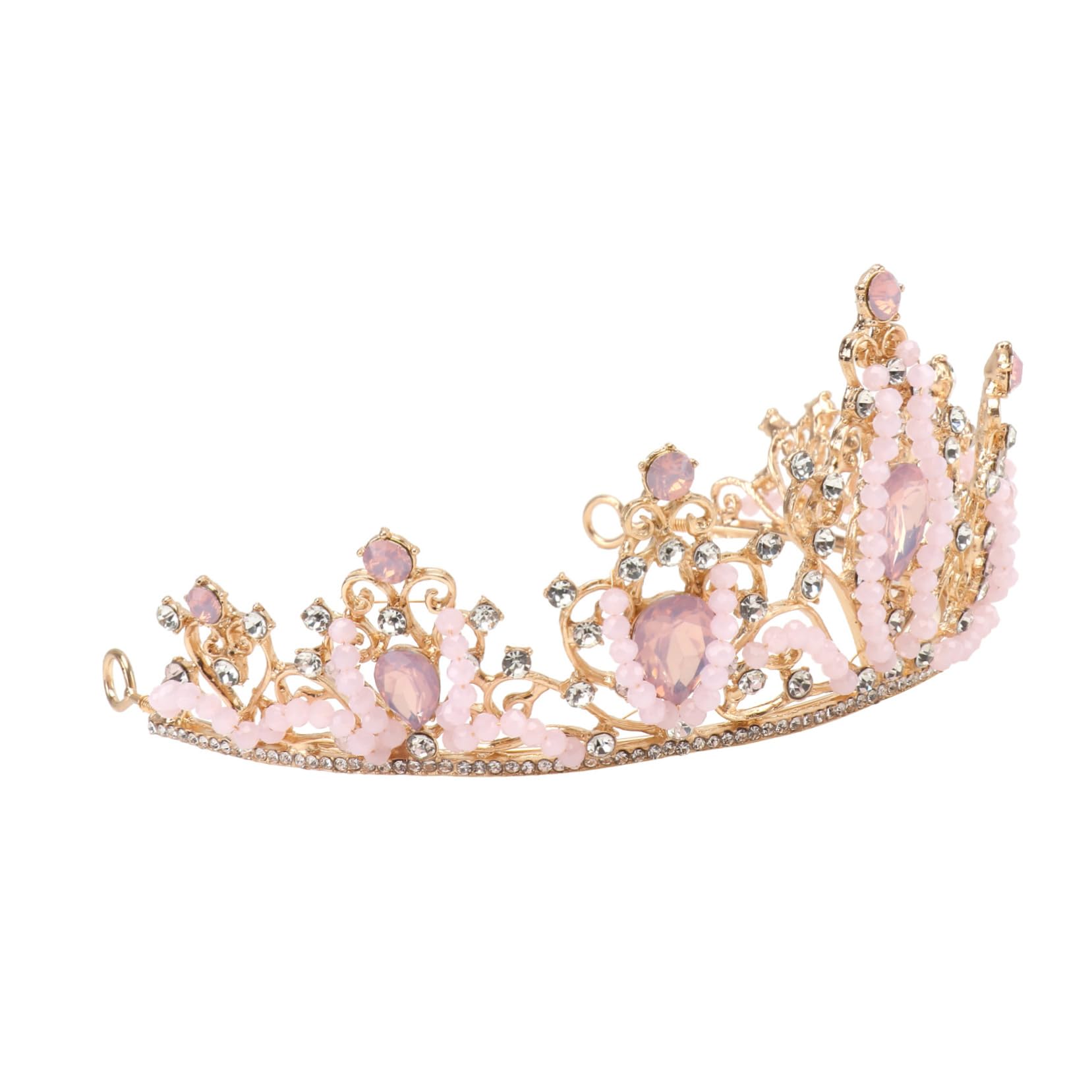 Beaupretty Rosa Kristallkrone Für Mädchen Strass Haarband Perfektes Prinzessin Lillifee Kostüm Zubehör Für Hochzeiten Geburtstagsfeiern Und Festliche Anlässe Ideal Für Kleine von Beaupretty