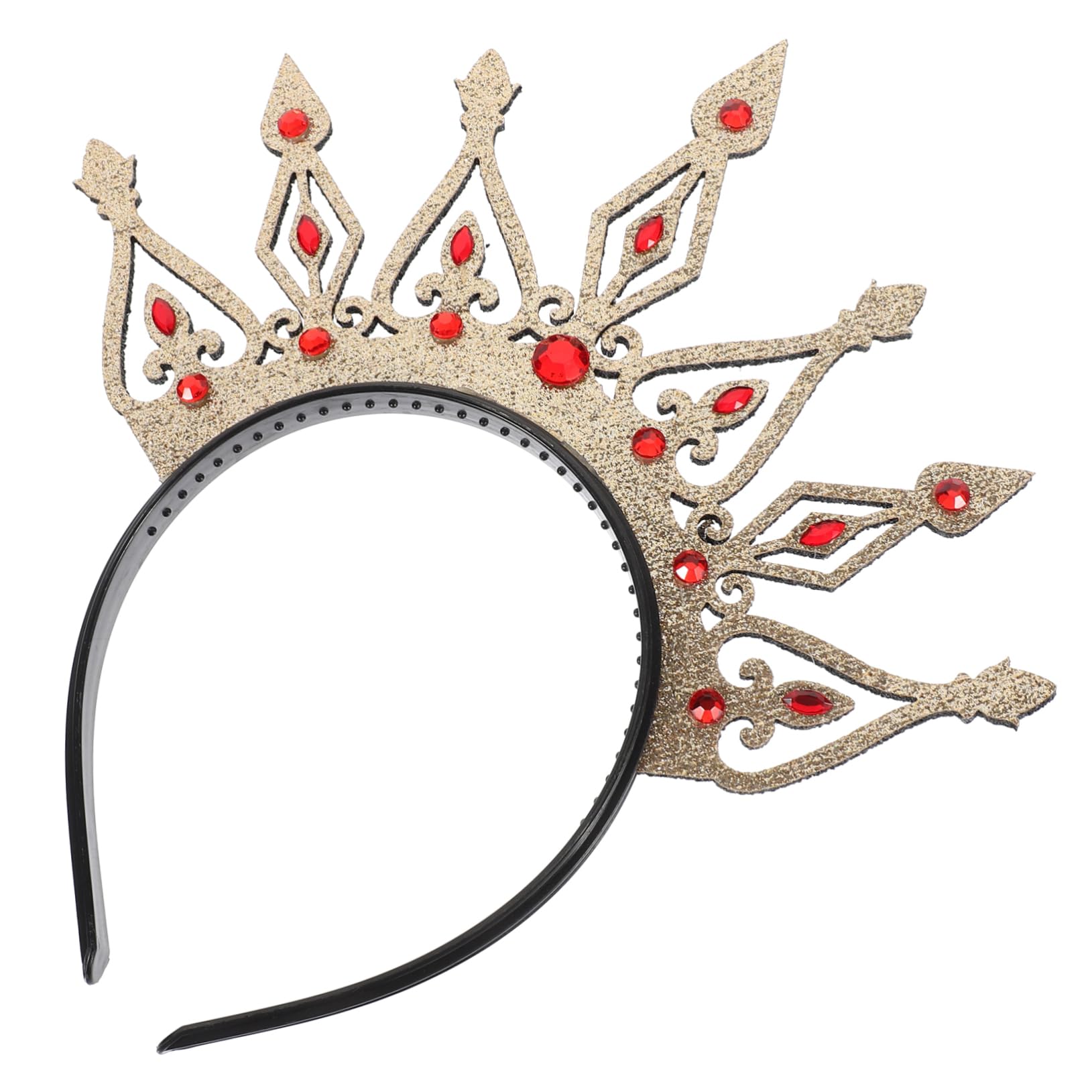 Beavorty Krone Stirnband Prinzessin Krone Geburtstag Tiara Krone Haarschmuck Für Die Hochzeit Promkrone Brautjungfern-tiara Haarschmuck Zur Hochzeit Strass-hochzeitskrone Golden Vlies von Beavorty