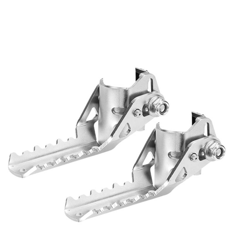 Motorcycle Footrests Motorrad-Fußstützen/Passend for BMW R1200GS LC R 1200 GS 1200GS Fußrasten/Passend for Tiger Explorer Motorrad-Fußrasten Sturzbügel Zubehör(Silver) von Becwdvo