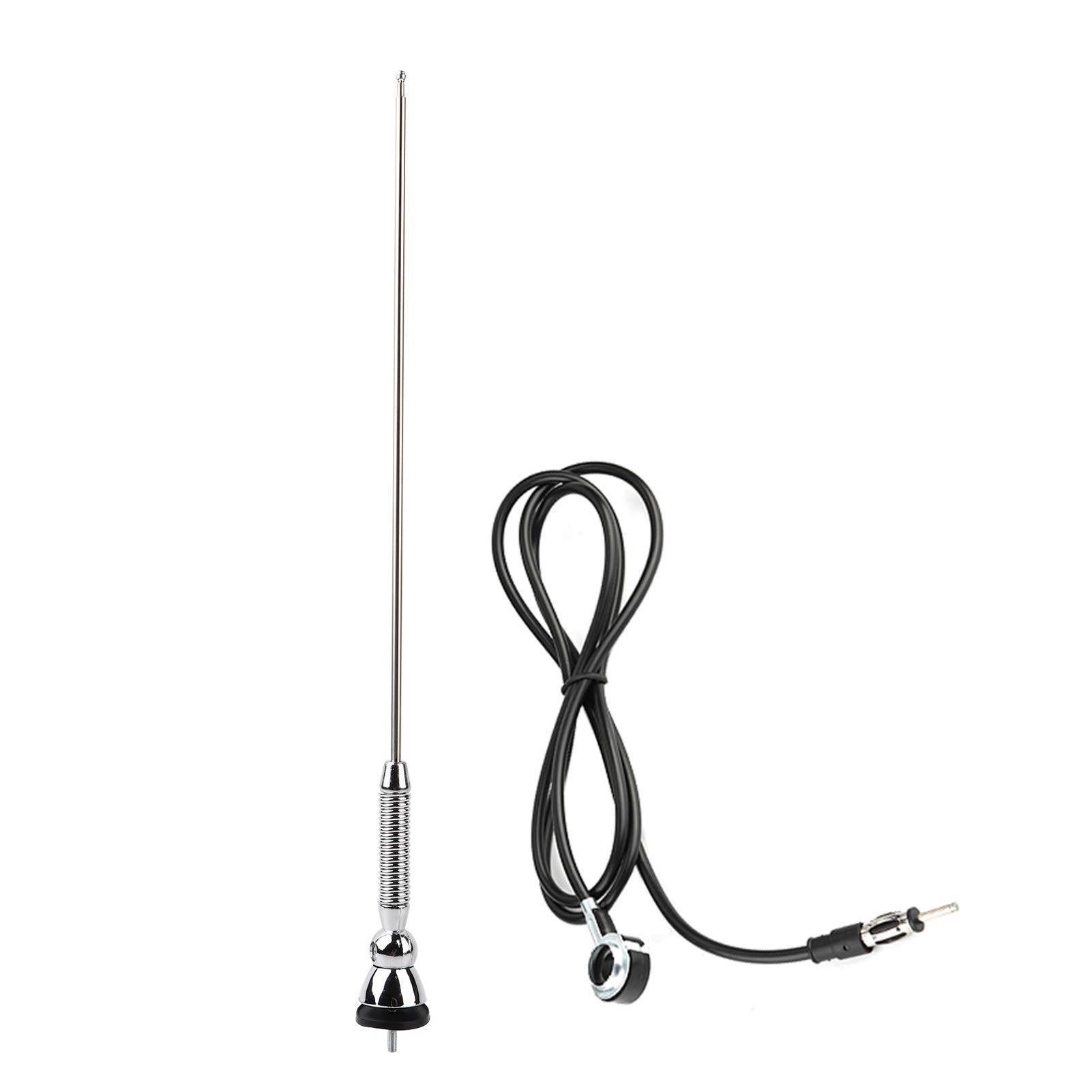 18,5 "Universal Car Aerial Einstellbare Kfz-Antennen Dachkotflügel Radio AM/FM Antenne für Auto Silvery von Bediffer