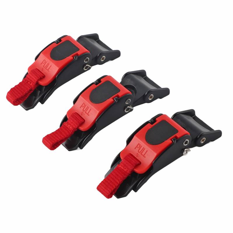 3X Helm Kinnriemen Gürtelclip Locking Pull Buckle Extender mit Cup für Bike Motorrad, Sitze und Zubehör von Bediffer