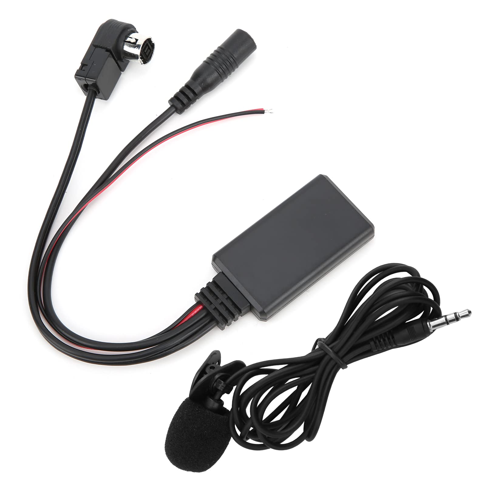 Auto-Bluetooth-Modul, AUX-IN Adapter mit Mikrofon, Auto-Bluetooth-AUX-IN-Kabeladapter mit Mikrofon Passend für Alpine CDA-9857 CDA-9886 CDA-117 von Bediffer