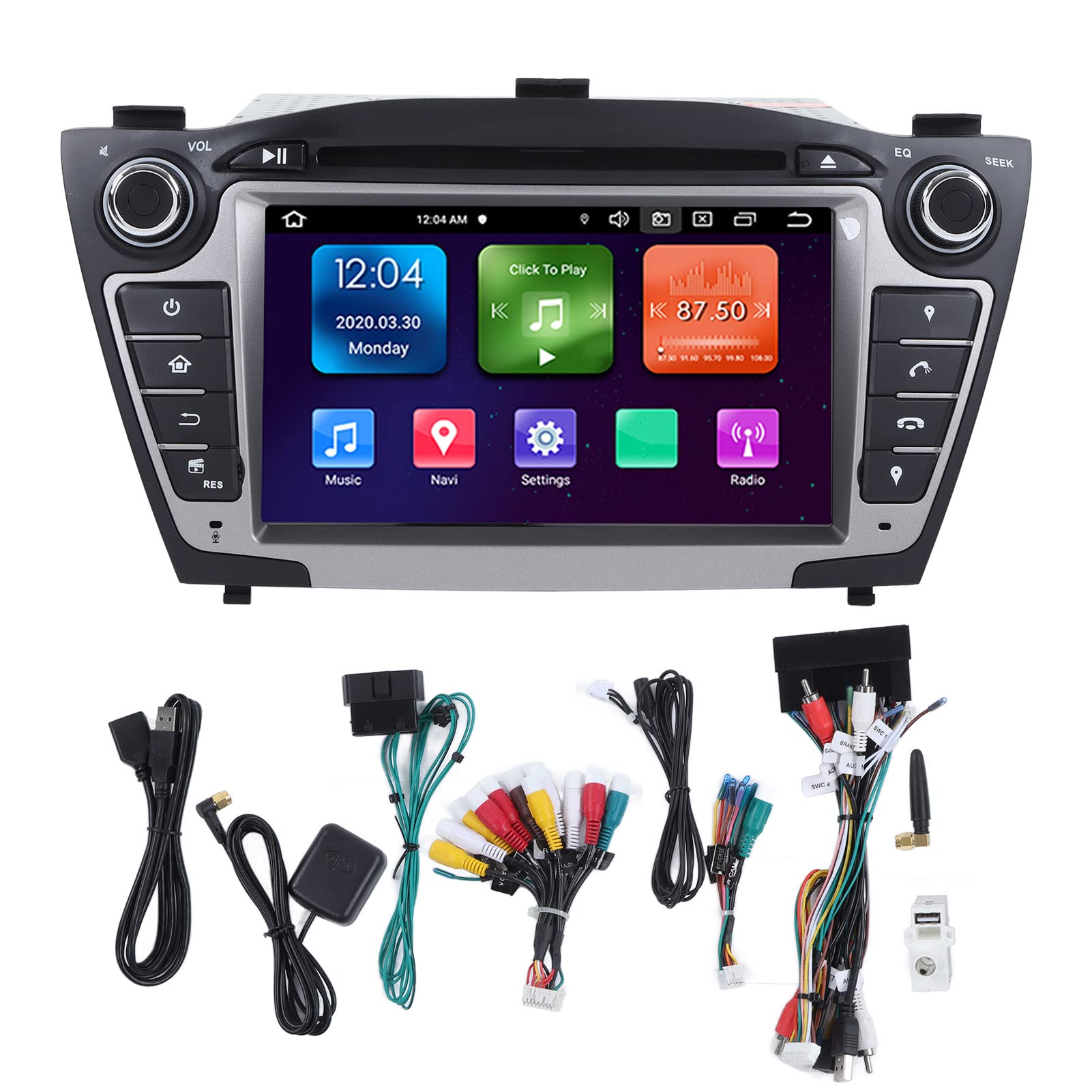 Auto DVD Receiver, 7 Zoll Car Navigator 2DIN Digital Media Receiver Multimedia DVD CD Player Quad Core für Android 11 Ersatz für Hyundai IX35 2009-2013, Fahrzeugtechnik/GPS & Sicherheit von Bediffer