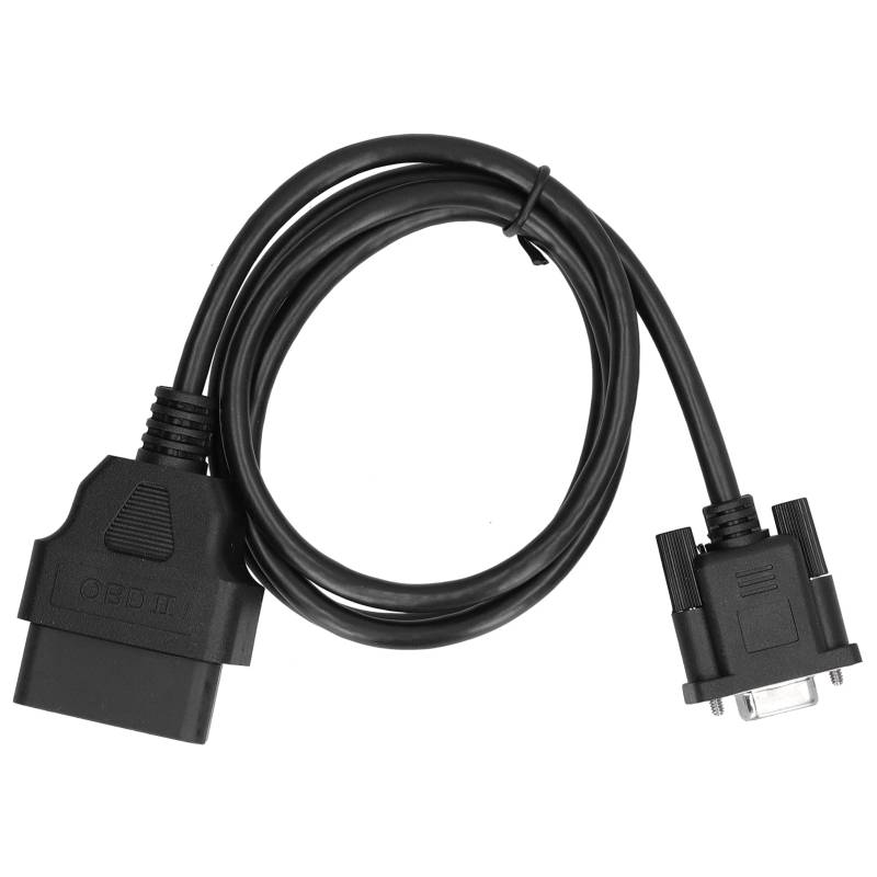 Autodiagnosekabel , Diagnoseschnittstellenadapter , 16 poliges OBD2 auf RS232 DB9 Autodiagnose Schnittstellenadapter Verl?ngerungskabelanschluss von Bediffer