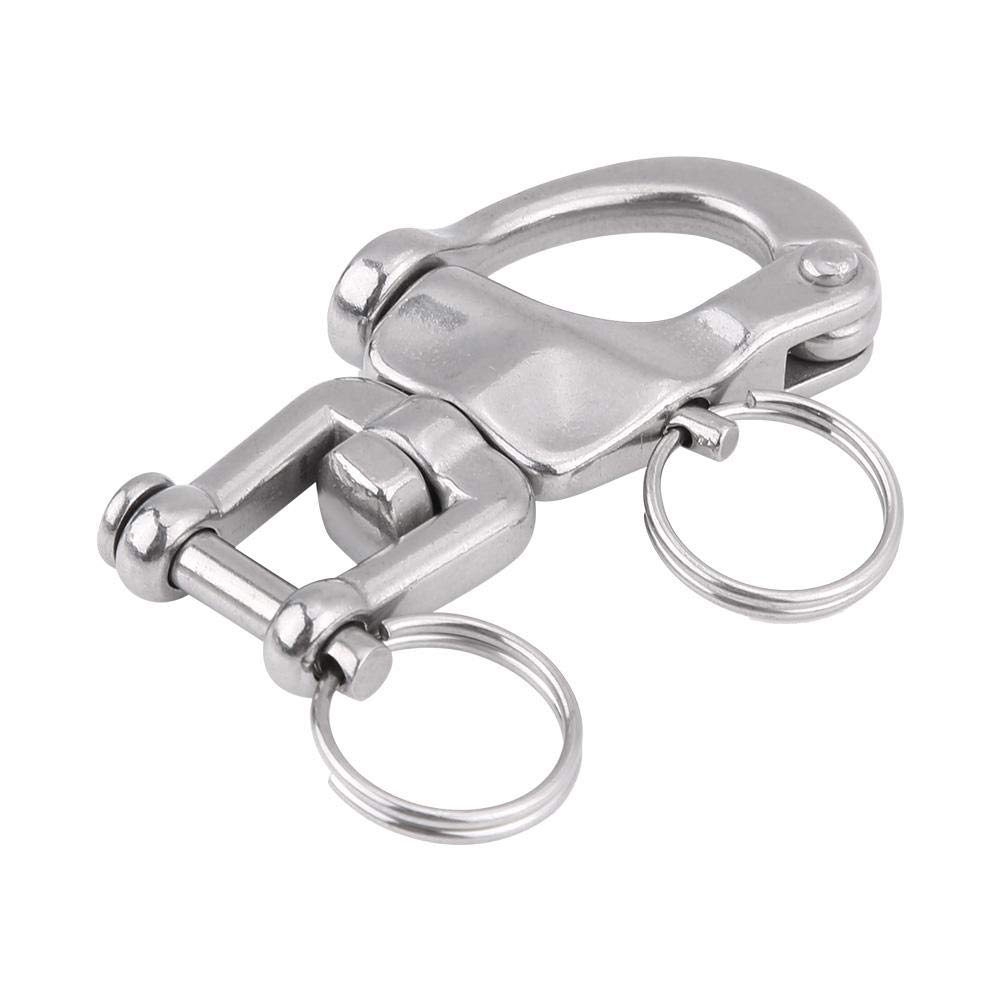 Jaw Swivel Snap Shackle Edelstahl 316 Stylish Metal Clasps Release Swivel Jaw Snap für Sailboat Spinnaker Halyard(128mm), Boot/Yacht-Serie von Bediffer