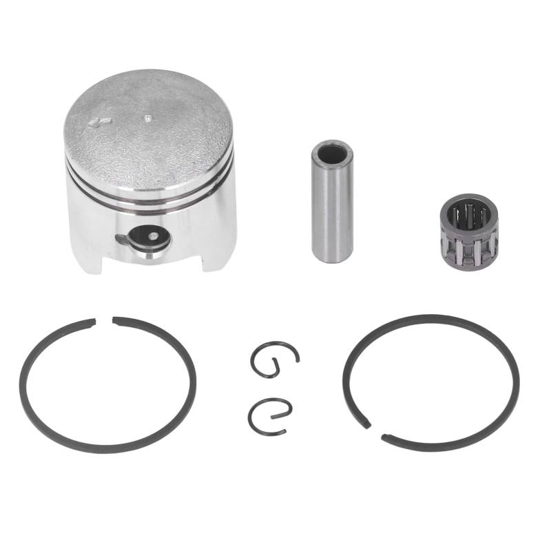 Kolbenring-Kit, 40 Mm Kolbenbolzenring-Kit Kolbenbolzenringe Clips-Kit Stahllegierung Stabile Leistung für 2-Takt 49cc 50cc Moped Scooter Dirt Bike, Motorsystem von Bediffer