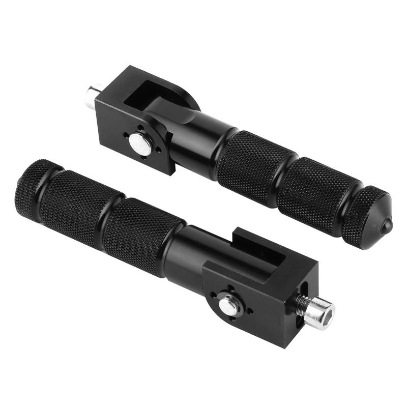 Motorrad 2Pcs klappbare St¨¹tzstange, Fu?st¨¹tze 90 Grad Universal 8MM f¨¹r Motorrad f¨¹r Autoteile(black) von Bediffer