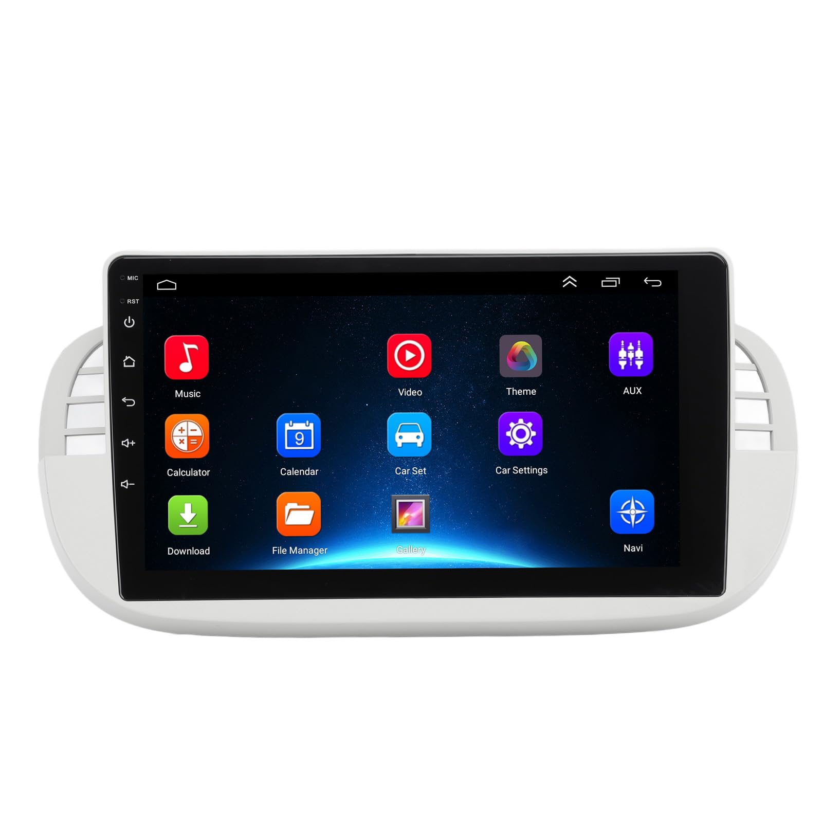 Radio-Player mit GPS-Navigation, Rückwärtsbild, Freisprech-Touchscreen, 9-Zoll-Mehrsprachen-Auto-Multimedia-Radio für 500 2007–2014 (1+16+Carplay) von Bediffer