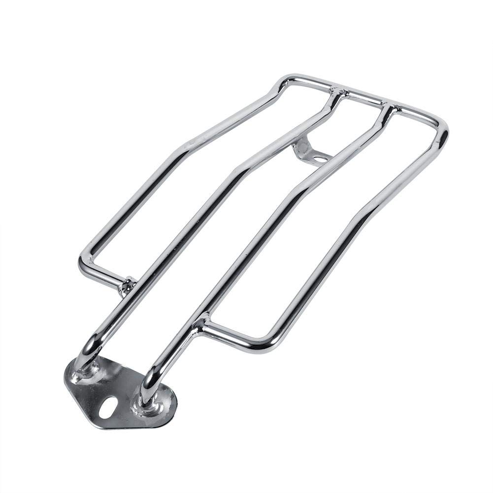 Universal Motorcycle Solo Seat Rear Luggage Rack Support Shelf with Electrodeposit Surface for XL883/1200 2 Color (Silver) von Bediffer