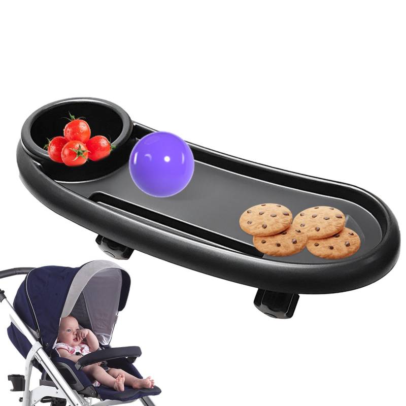 Kinderwagen Snacktablett | Kinderwagen Essenstablett Mit Getränkehalter | 3 In 1 Babies Kinderwagen Snack Tablett Universelles | Verstellbares Sicherer Kinderwagen Tablettaufsatz von Befeixue