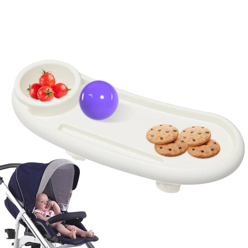 Kinderwagen Snacktablett | Kinderwagen Essenstablett Mit Getränkehalter | 3 In 1 Babies Kinderwagen Snack Tablett Universelles | Verstellbares Sicherer Kinderwagen Tablettaufsatz von Befeixue