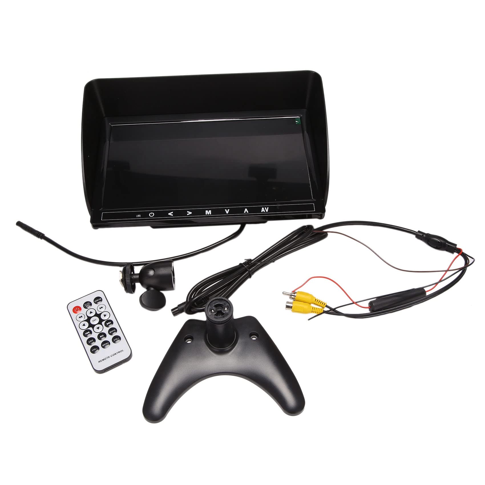 Begchy 10,1 LCD Auto Monitor, Tragbare RüCkfahrkamera Heck Ansicht, Touch Tasten mit Sonnenschutz für Auto, DC12-24V von Begchy