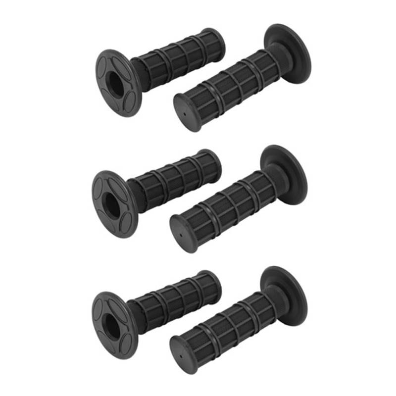 Begchy 3 Paar Motorradgriffe Lenkergriffe Motorrad Roller Quad 24mm Motocross Schwarz von Begchy