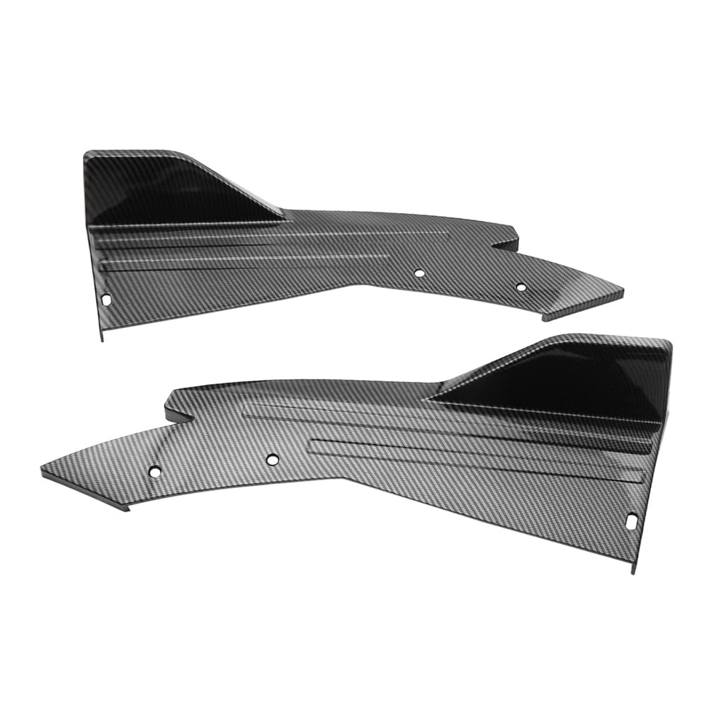 Begchy 48cm Heckstoßstangenschutz Canards Splitter Seitenschwellerschutz Body Kits Abdeckung Aufkleber Auto-Tuning-Zubehör Kohlefaser von Begchy