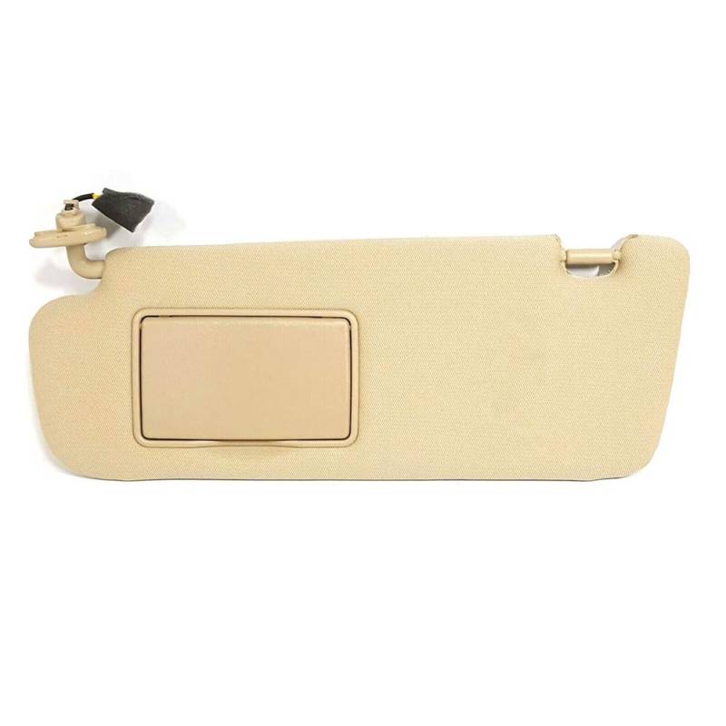 Begchy Auto Beige Sonnenblende Sonnenschirm mit Kosmetikspiegel Links für 2005-2009 Sonate NFC 852010R300X6 852020R300X6 von Begchy