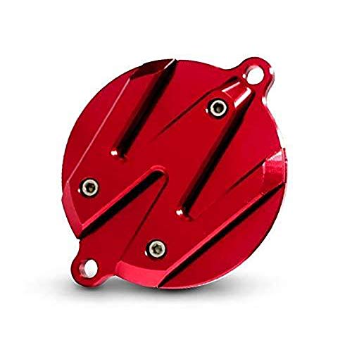 Begchy Für MSX125 SF125 Motorrad Aluminium Motor Dekorative Abdeckung Linker Maschinen Kopf Schutz ZubehöR, Rot von Begchy