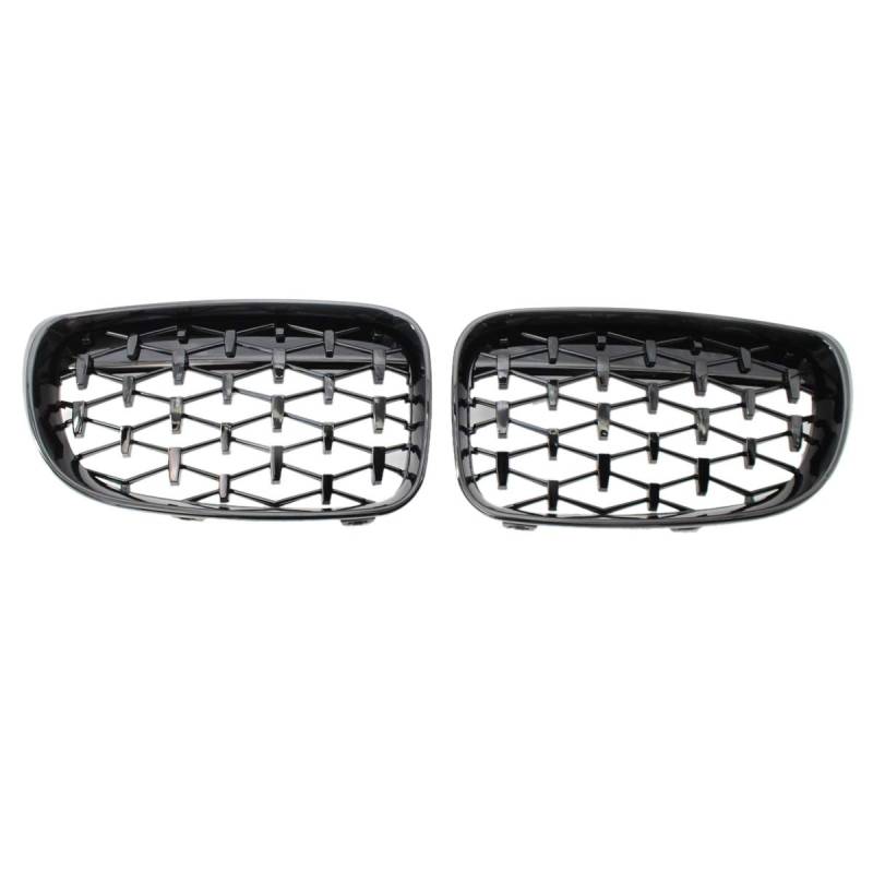 Begchy Nieren Grill Vorne, Paar Motor Haube Diamant Grill für 1 Serie E87 118I 120I 125I 2008-2011 von Begchy