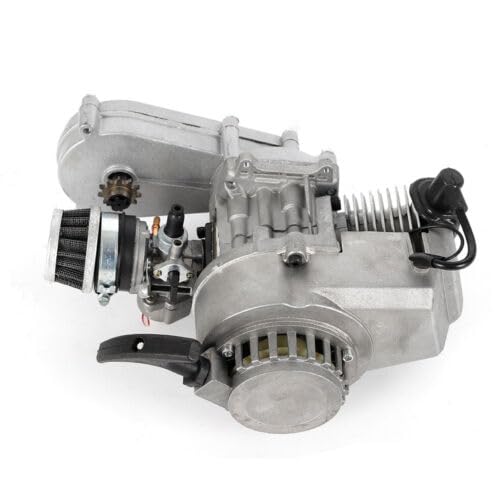 Begoniape 49CCM 1.7 PS Dirtbike Motor Zweitaktmotor, Luftgekühlt Pocket Bike Motors, Benzinmotor von E-Bikes, Mini-Dirt-Bikes, ATVs oder Motorrollern usw verwendet von Begoniape