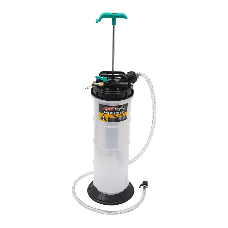 Begoniape Handpumpe 7.5L Absaugpumpe Manuell/Pneumatisch Ölabsaugpistole Flüssigkeitswechselspritze mit 4 Schläuche Ölabsaugpumpe Handpumpe für Wasser und Andere Flüssigkeiten von Begoniape