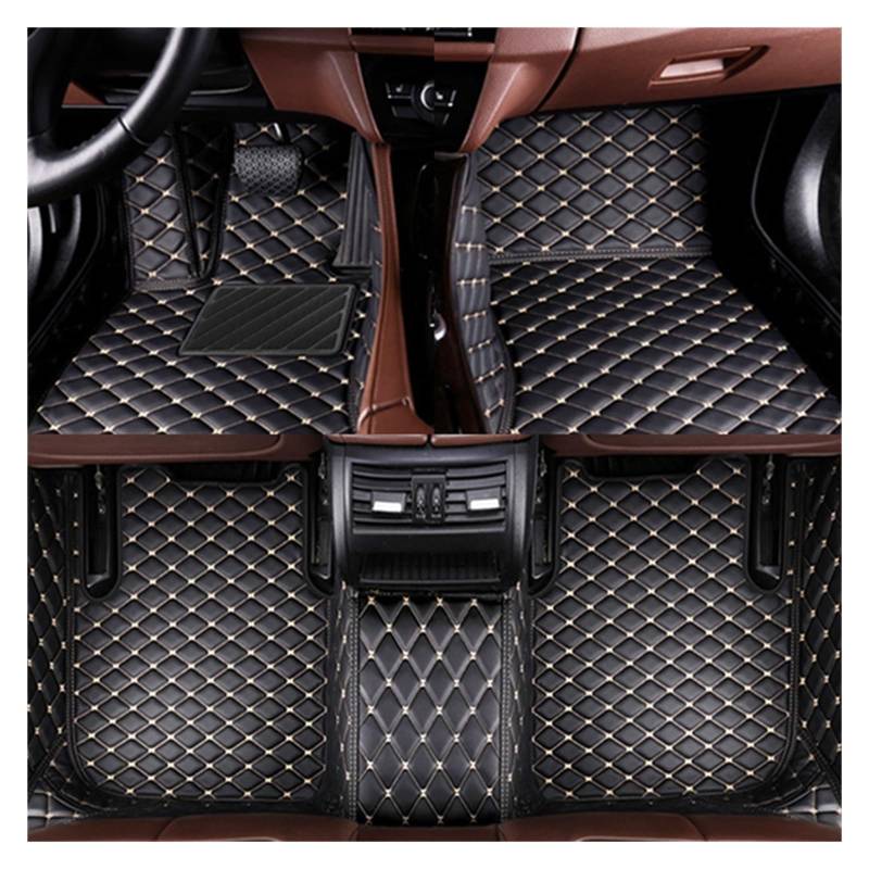 Allwetter Bodenmatten Auto-Fußmatten Lederteppich Für Mini Für Cooper Für R56 Für F55 Für F56 Für F57 Autozubehör Auto Fußteppich(Black) von BeiZhengbhD