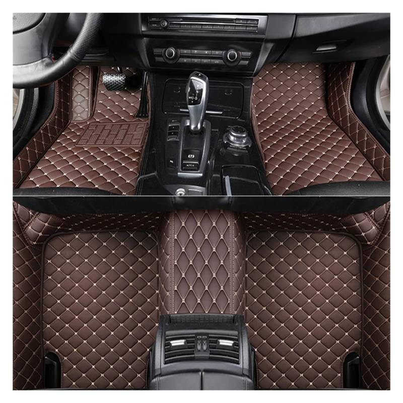 Allwetter Bodenmatten Custom Car Fußmatten Leder Teppich Für Subaru Für XV 2011 2012 2013 2014 2015 2016 2017 2018 2019 2020 2021 2022 2023 Auto Fußteppich(Coffee) von BeiZhengbhD