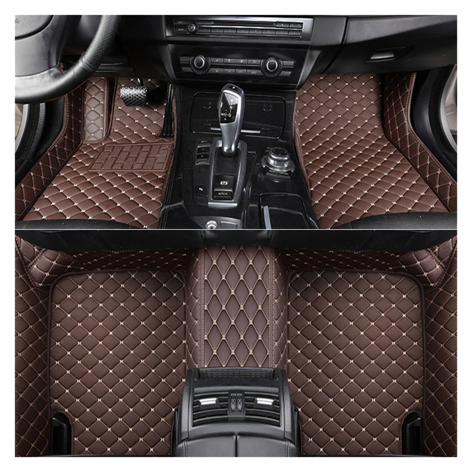 Allwetter Bodenmatten Custom Car Fußmatten Leder Teppich Für Suzuki Für Grand Für Vitara 2007 2008 2009 2010 2011 2012 2013 2014 2015 2016 2017 Auto Fußteppich(Coffee) von BeiZhengbhD