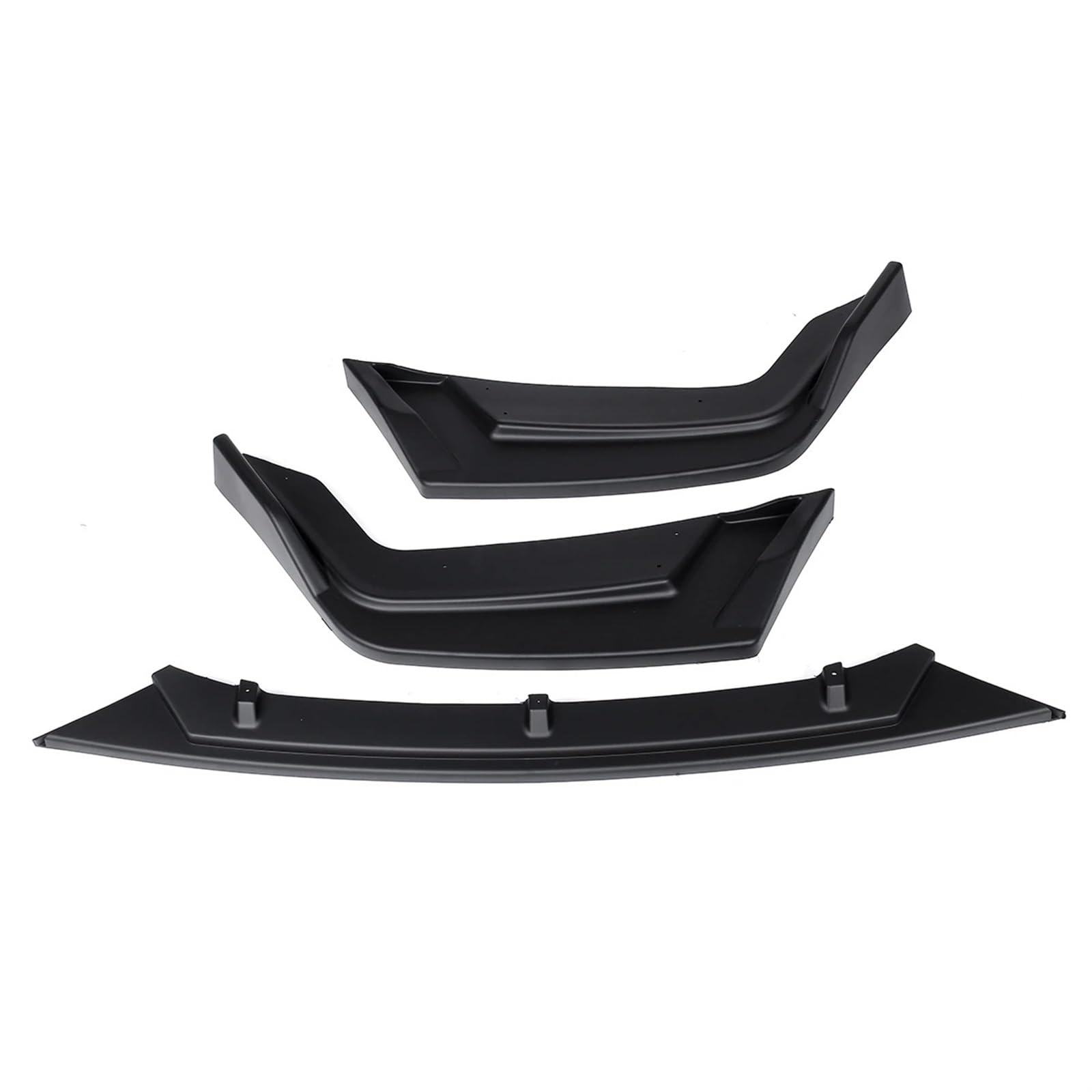 Auto Front Bumper Lip Body Kit 3 Stück Auto Vorderen Stoßfänger Lip Deflektor Lippen Splitter Körper Kit Spoiler Schutz Abdeckung Für Civic Für Fließheck 2016 2017 2018 2019 2020 Auto Frontspoiler(Mat von BeiZhengbhD