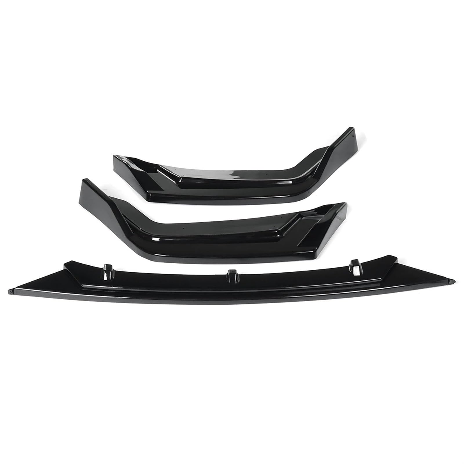 Auto Front Bumper Lip Body Kit 3 Stück Auto Vorderen Stoßfänger Lip Deflektor Lippen Splitter Körper Kit Spoiler Schutz Abdeckung Für Civic Für Fließheck 2016 2017 2018 2019 2020 Auto Frontspoiler(Glo von BeiZhengbhD