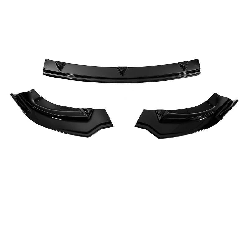 Auto Front Bumper Lip Body Kit 3 Stücke Auto Vorderen Stoßfänger Lip Body Kit Spoiler Für Tesla Für Modell Für Y 2020 2021 2022 Auto Frontspoiler(Glossy Black) von BeiZhengbhD