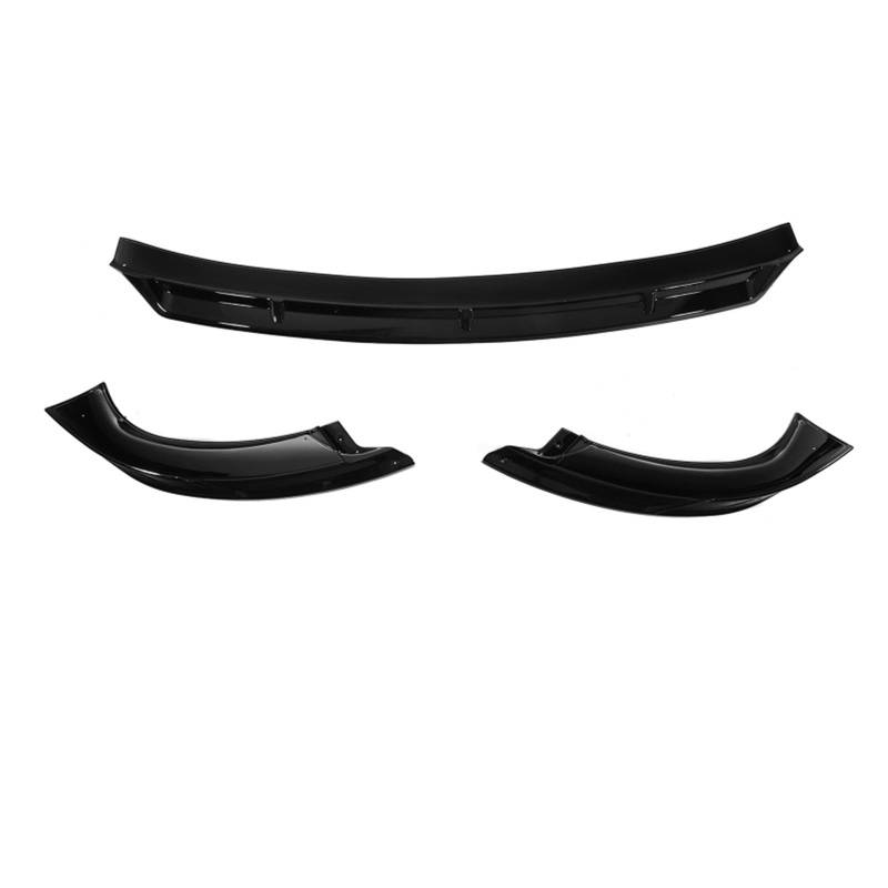 Auto Front Bumper Lip Body Kit 3 Stücke Auto Vorderen Stoßfänger Lip Spoiler Splitter Für Tesla Für Modell Für Y 2020-2021 Auto Frontspoiler(Glossy Black) von BeiZhengbhD