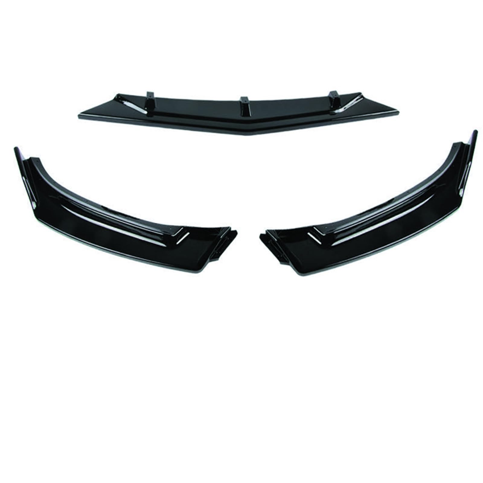 Auto Front Bumper Lip Body Kit 3-teiliges Auto-Frontstoßstangen-Spoiler-Lippenkörper-Set Stoßstangen-Diffusor-Schutz Auto-Styling-Zubehör Für Mazda 3 Für Axela 2014-2016 2017 2018 Auto Frontspoiler(Gl von BeiZhengbhD