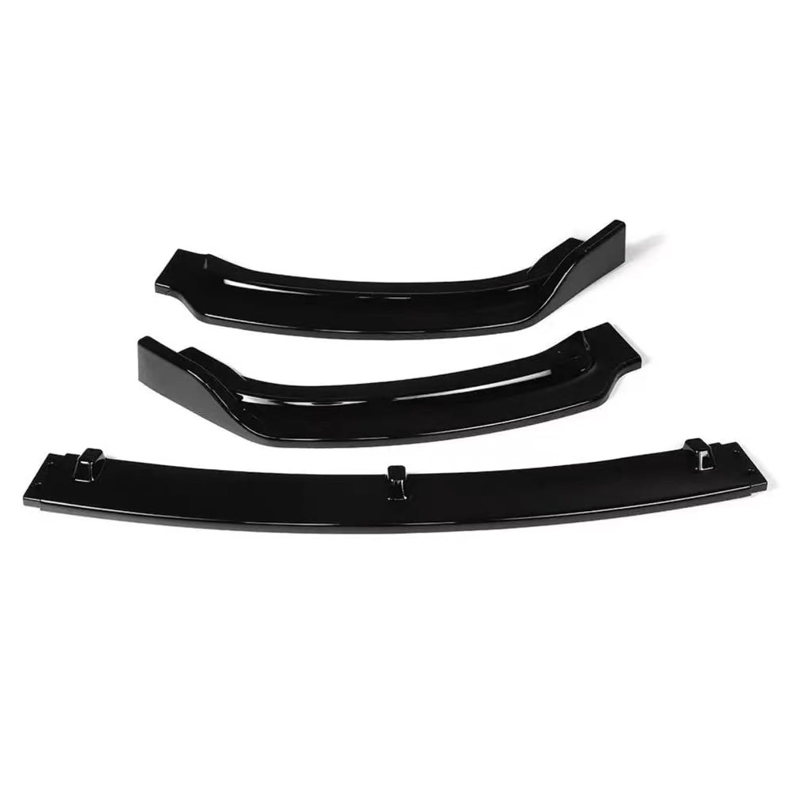 Auto Front Bumper Lip Body Kit 3PCS Auto Front Stoßstange Splitter Lip Diffusor Spoiler Schutzfolie Deflektor Lippen Für 3-Serie Für F30 Für F35 2013-2016 2017 2018 2019 Auto Frontspoiler(Glossy Black von BeiZhengbhD