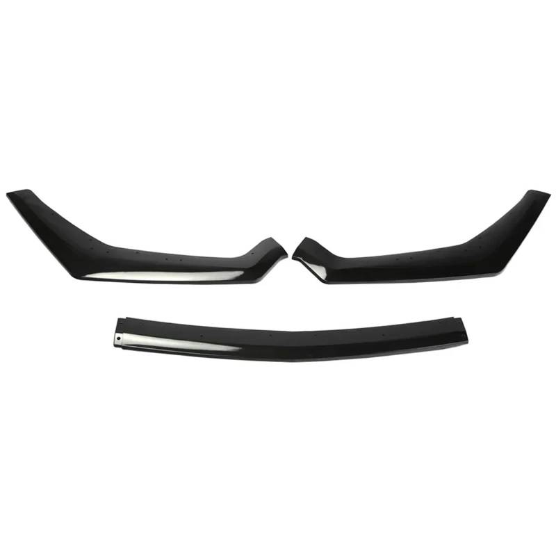 Auto Front Bumper Lip Body Kit 3Pcs Auto Vorderen Stoßfänger Lip Spoiler Seite Splitter Deflektor Körper Kits Wachen Zubehör Für Ford Für Mustang Für GT 2018 2019 2020 2021 Auto Frontspoiler(Glossy Bl von BeiZhengbhD