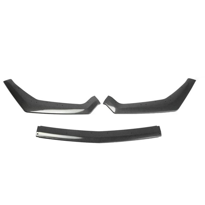 Auto Front Bumper Lip Body Kit 3Pcs Auto Vorderen Stoßfänger Lip Spoiler Seite Splitter Deflektor Körper Kits Wachen Zubehör Für Ford Für Mustang Für GT 2018 2019 2020 2021 Auto Frontspoiler(Carbon Lo von BeiZhengbhD