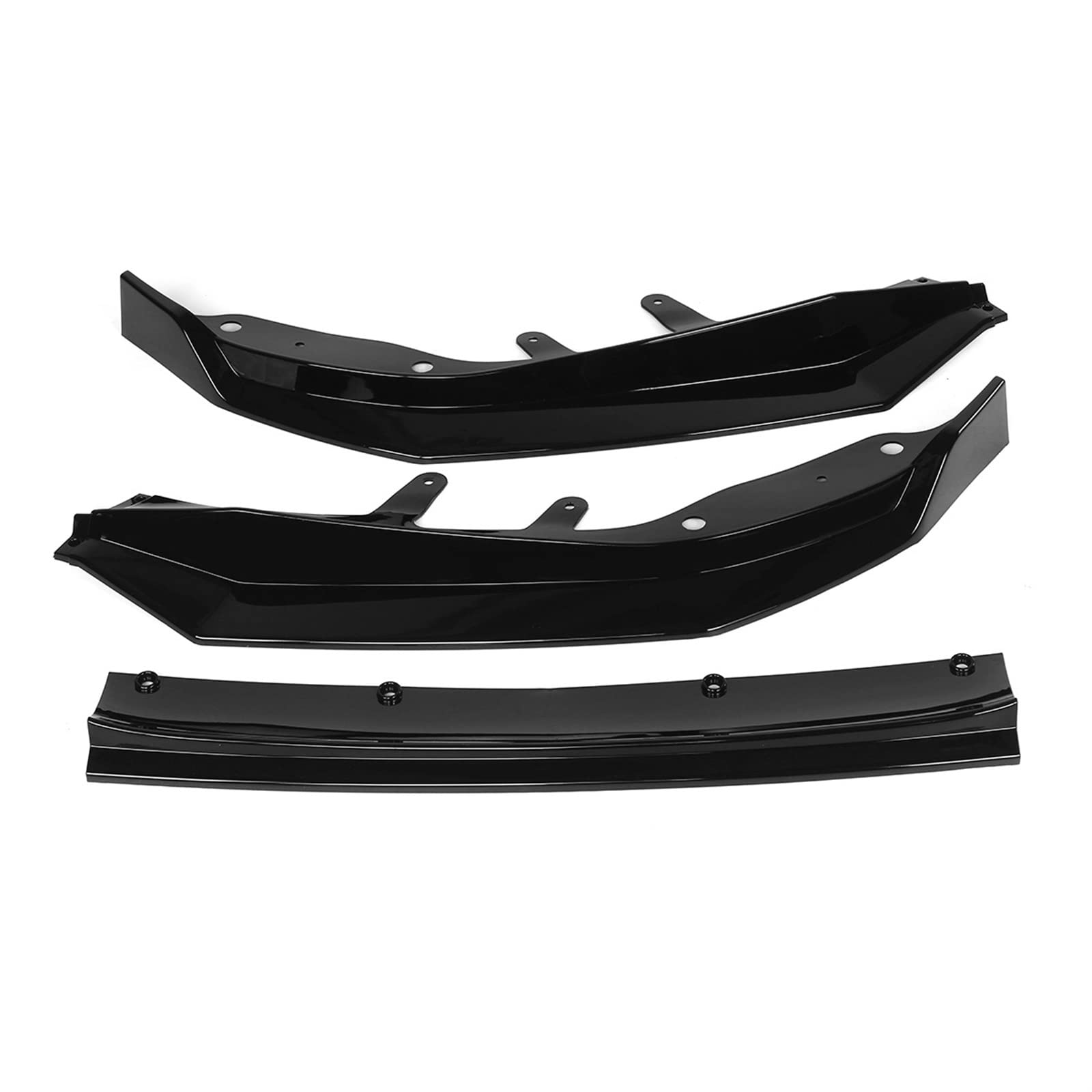 Auto Front Bumper Lip Body Kit 3X Auto Front Stoßstange Splitter Lip Deflektor Lippen Abdeckung Schutz Lip Diffusor Spoiler Stoßstange Für G22 Für G23 Für 4-Serie 2021 Auto Frontspoiler(Glossy Black) von BeiZhengbhD