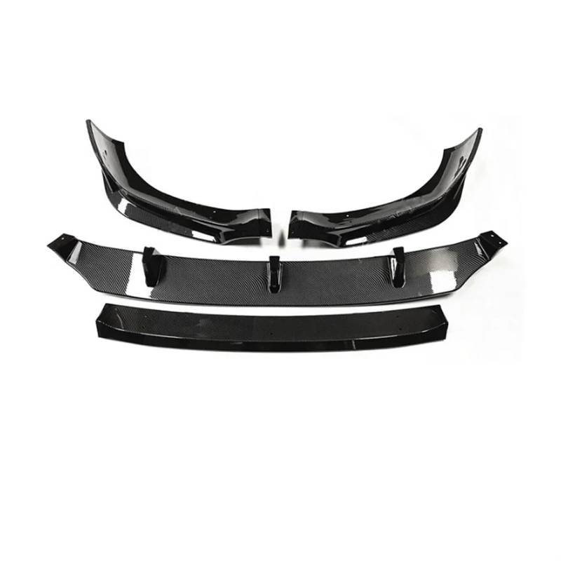 Auto Front Bumper Lip Body Kit 4 Stück Frontstoßstange Canard Lip Spoiler Schutz Splitter Diffusor Body Kit Autozubehör Für X6 Für G06 Für Sport 2020 2021 2022 2023 Auto Frontspoiler(Carbon Look) von BeiZhengbhD