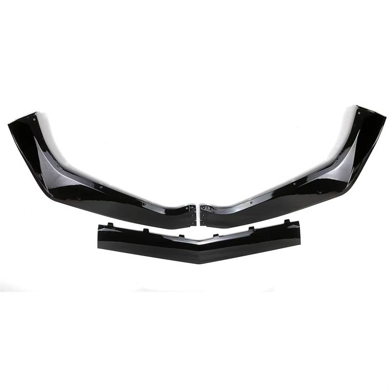 Auto Front Bumper Lip Body Kit Auto Front Lip Splitter Spoiler Für Chevrolet Für Corvette Für C7 2014 2015 2016 2017 2018 2019 Auto Frontspoiler(Glossy Black) von BeiZhengbhD