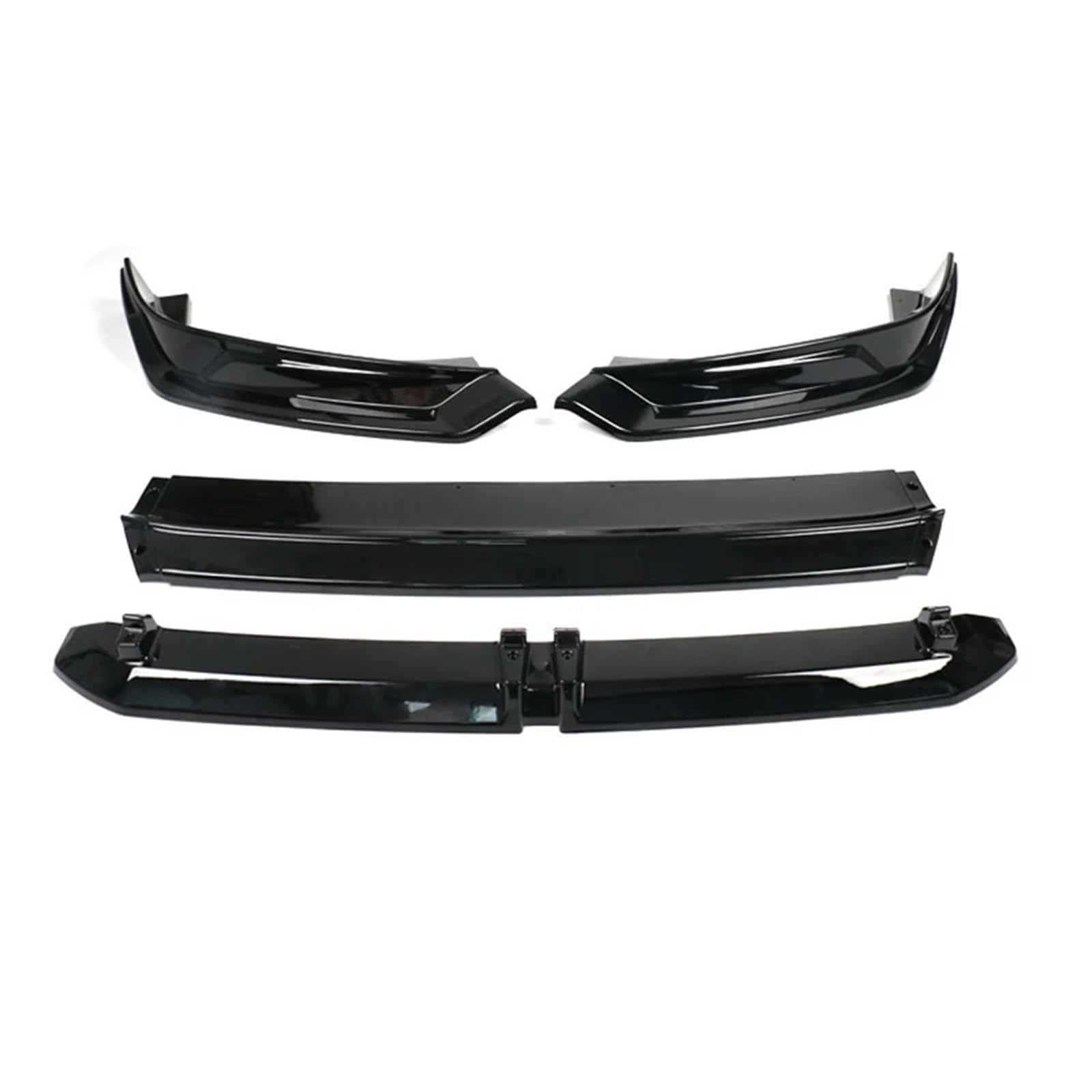 Auto Front Bumper Lip Body Kit Auto Front Schaufel Rock Bord Frontschürze Lip Spoiler Zubehör Splitter Diffusor Body Kits Für Ford Für Mustang Für Mach-E 2021 2022 2023 Auto Frontspoiler(Glossy Black) von BeiZhengbhD