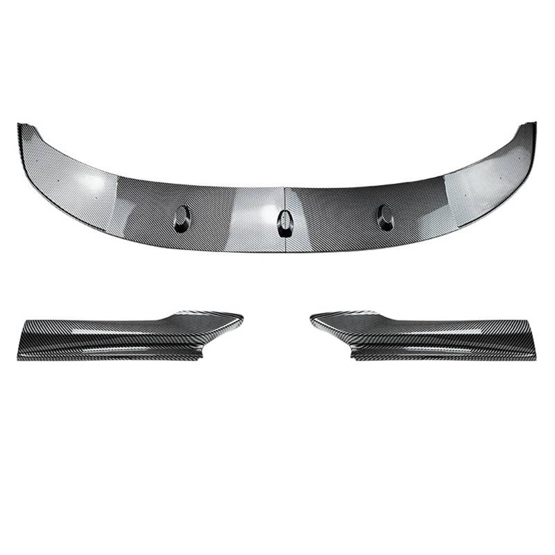 Auto Front Bumper Lip Body Kit Auto Frontschürze Lip Body Kit Spoiler Splitter Stoßstange Canard Lip Splitter Für 5-Serie Für F10 Für F11 Für Sport 2011-2015 2016 2017 Auto Frontspoiler(Carbon Look) von BeiZhengbhD