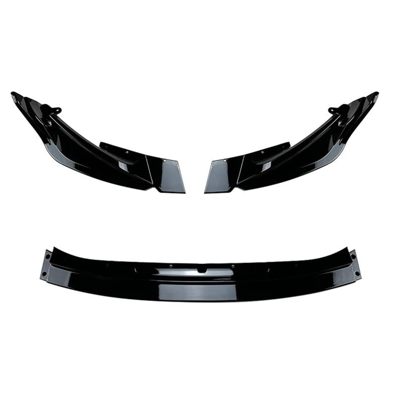 Auto Front Bumper Lip Body Kit Auto Frontschürze Spoiler Lip Splitter Schutz Platte Klinge Für M3 Für G80 Für M4 Für G82 2021 2022 2023 2024 Auto Frontspoiler(Glossy Black) von BeiZhengbhD