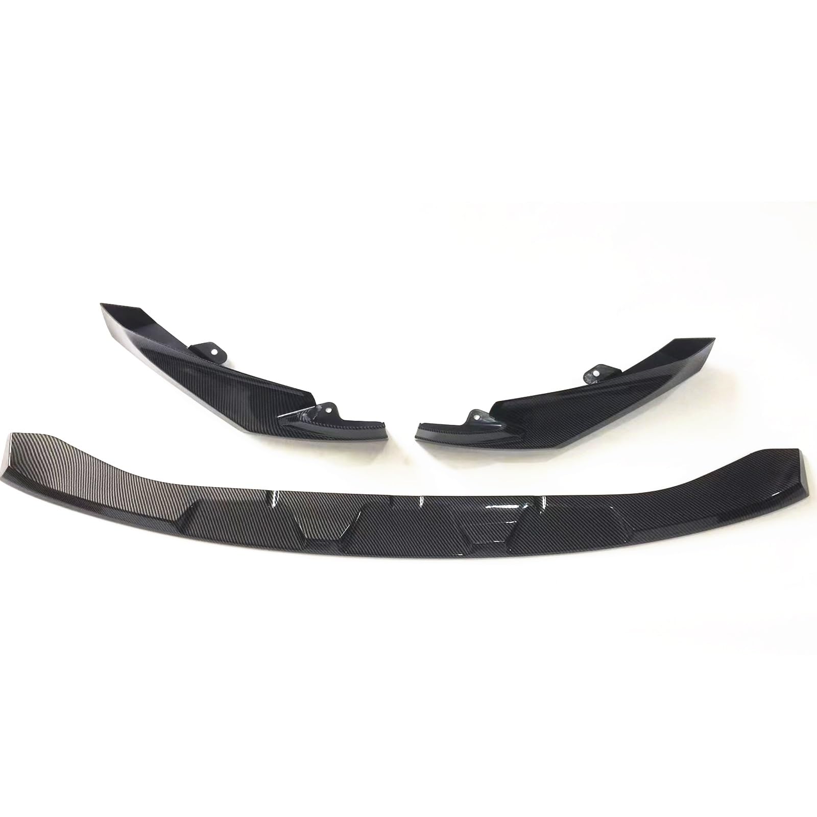 Auto Front Bumper Lip Body Kit Auto Frontschürze Spoiler Lip Untere Splitter Klinge Schutz Platte Für G80 Für M3 Für G82 Für M4 2021 2022 2023 2024 Auto Frontspoiler(Carbon Fiber Look) von BeiZhengbhD