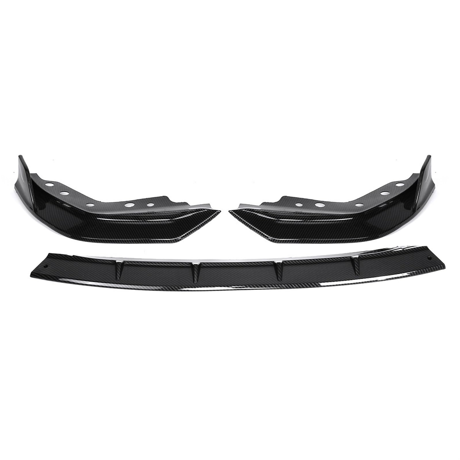 Auto Front Bumper Lip Body Kit Auto Vorderen Stoßfänger Lip Body Kit Spoiler Diffusor Schutz Abdeckung Deflektor Lippen Für G20 Für G28 2019-2020 Auto Frontspoiler(Carbon Fiber Look) von BeiZhengbhD