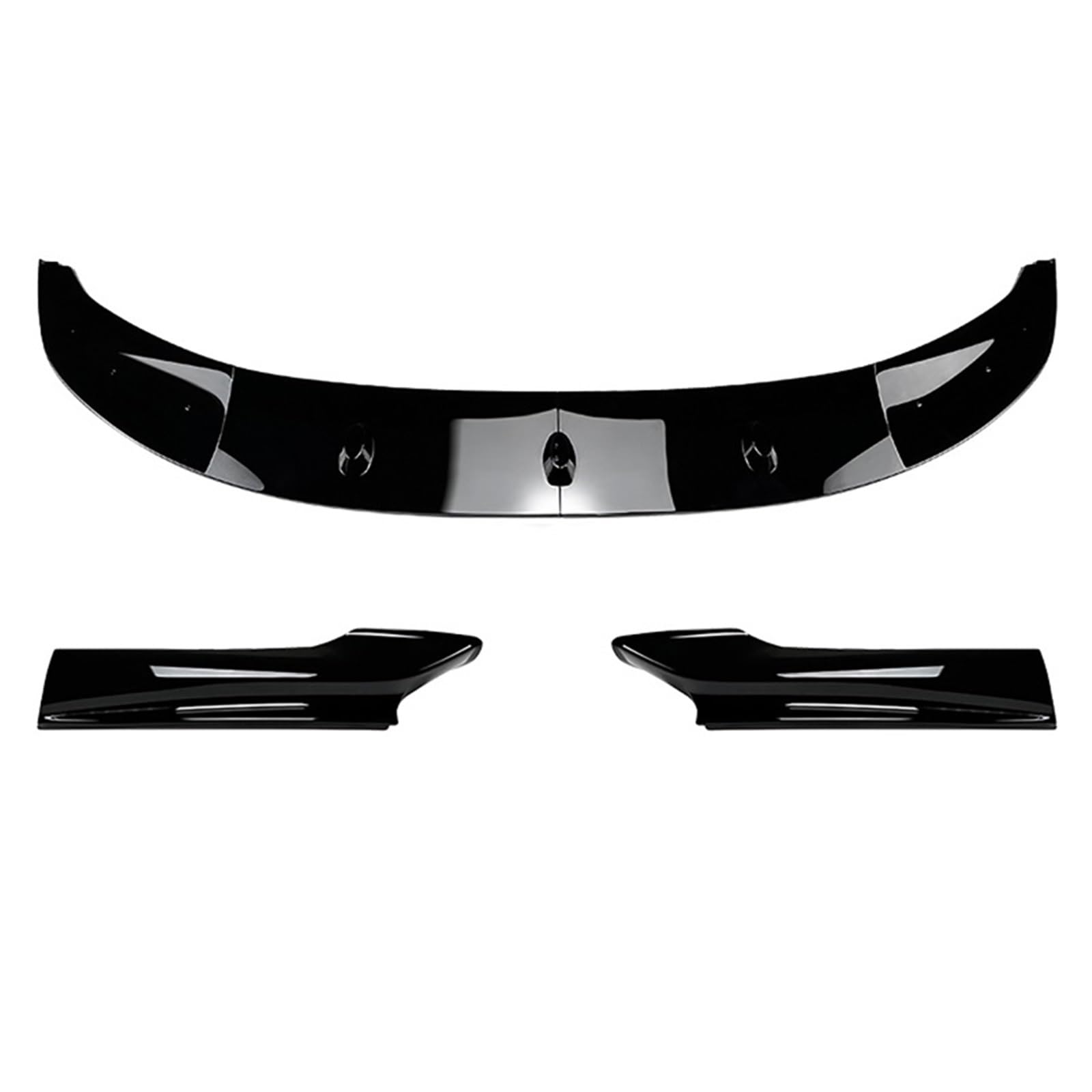 Auto Front Bumper Lip Body Kit Auto Vorderen Stoßfänger Lip Body Kit Spoiler Für 5-Serie Für F10 Für F11 Für Sport 2011 2012 2013 2014 2015 2016 2017 Auto Frontspoiler(Glossy Black) von BeiZhengbhD