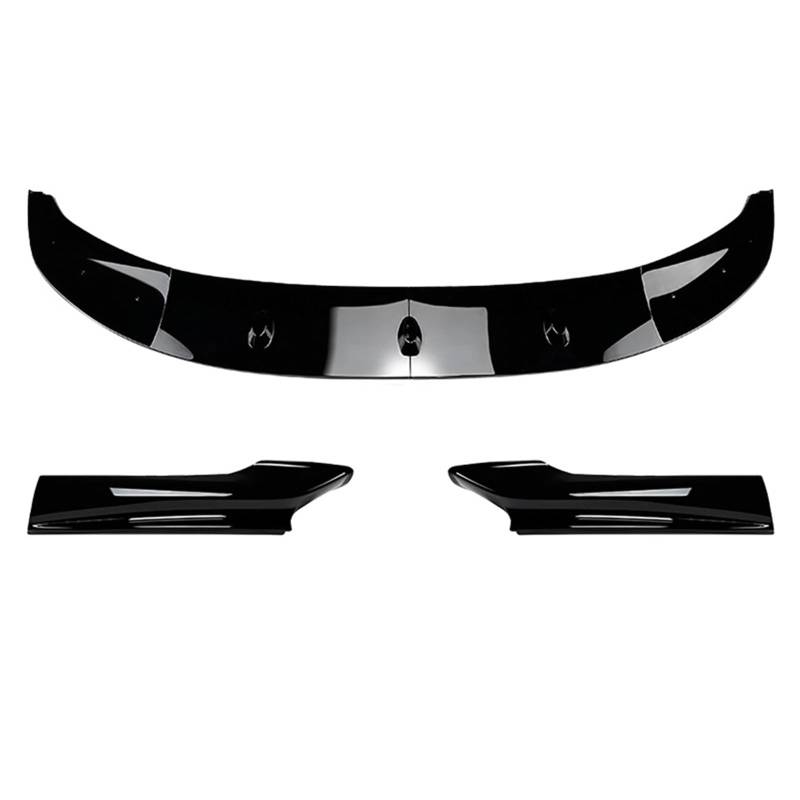 Auto Front Bumper Lip Body Kit Auto Vorderen Stoßfänger Lip Body Kit Spoiler Für 5-Serie Für F10 Für F11 Für Sport 2011 2012 2013 2014 2015 2016 2017 Auto Frontspoiler(Glossy Black) von BeiZhengbhD