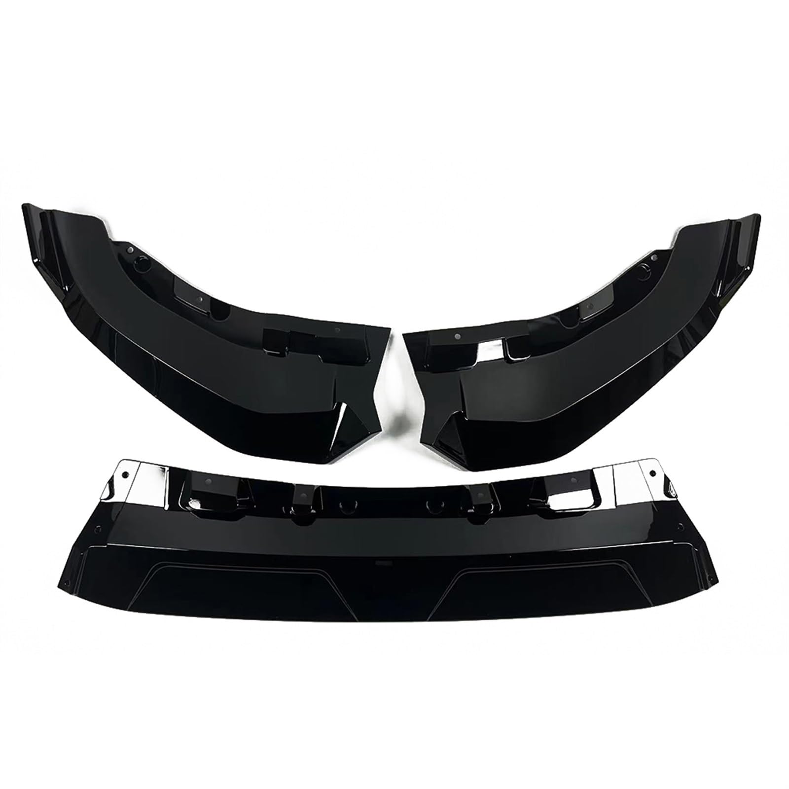 Auto Front Bumper Lip Body Kit Front Lower Bumper Spoiler Lip Splitter Glanz Schwarz Carbon Look Auto Styling Für G07 Für X7 Für LCI 2023 2024 Auto Frontspoiler(Glossy Black) von BeiZhengbhD